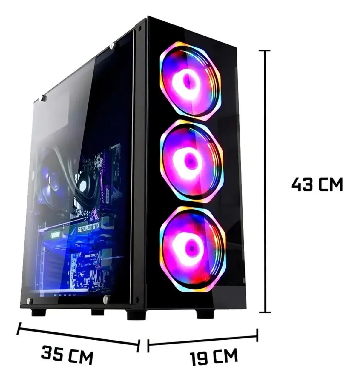 Pc Gamer I7 4 Geração Gtx1650 Msi Ventus Xs 4gb Ssd 240gb 8gb RAM