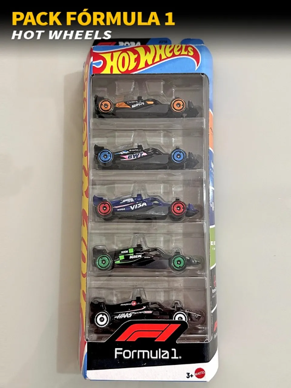 Hot Wheels - Fórmula 1 pack - 5 carros