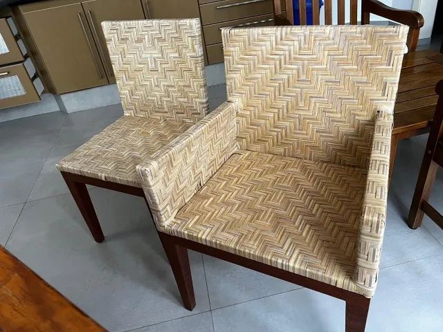 Mesa de Jantar Quadrada de Madeira de Demolição Maciça Ideal Área Gourmet Churrasqueira - Foto 2