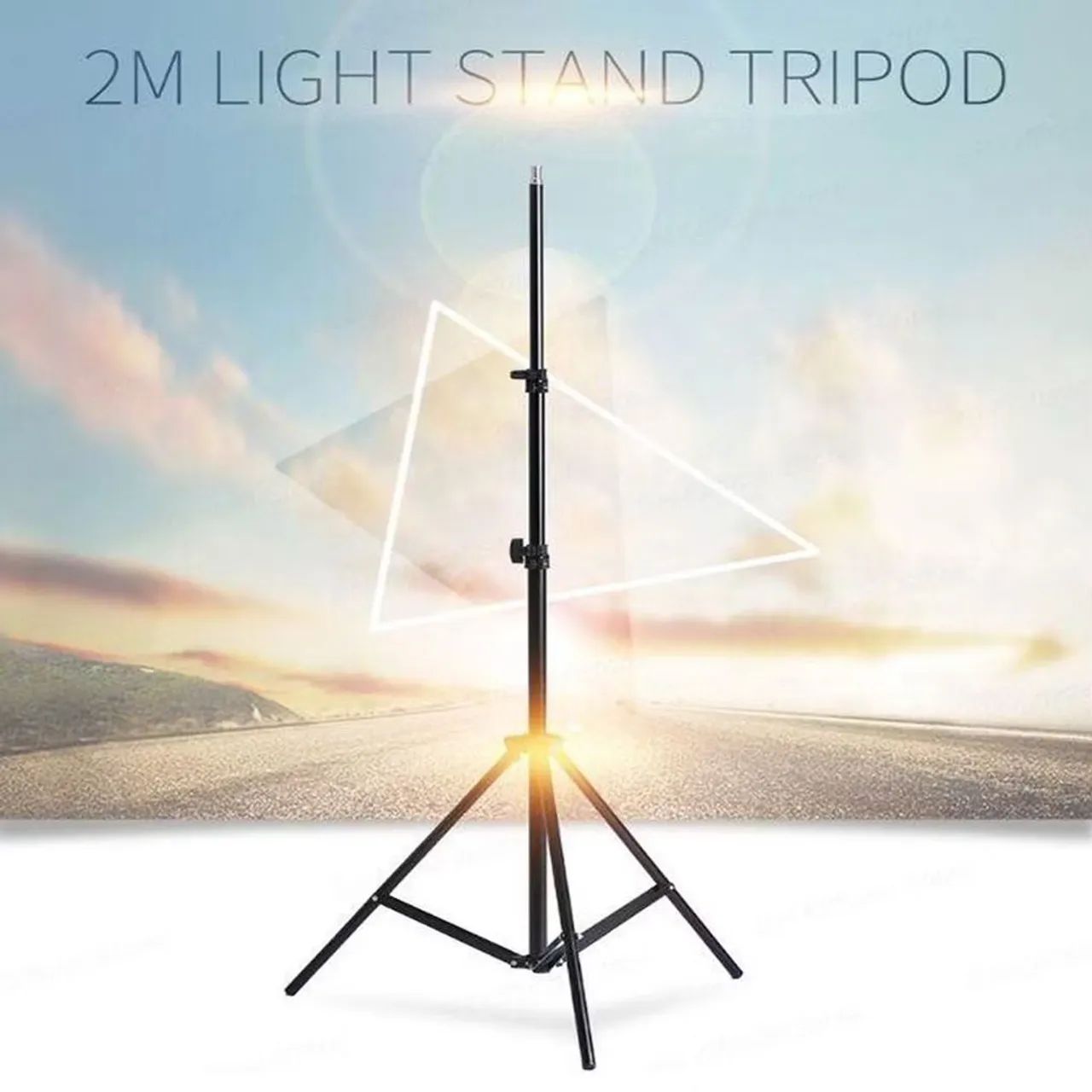 Tripé Para Iluminação Led 2.1 Metros Universal Celular - Foto 4