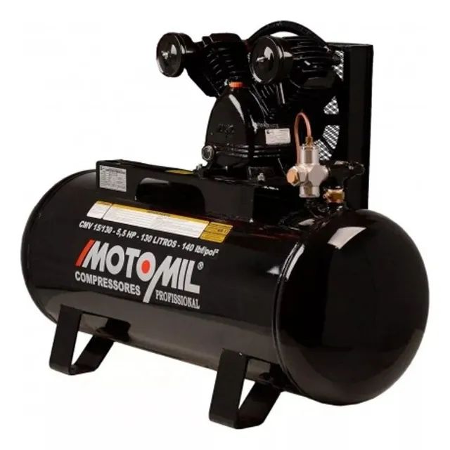 Compressor De Ar À Gasolina 130l Sem Motor Cmv15/130c Motomi