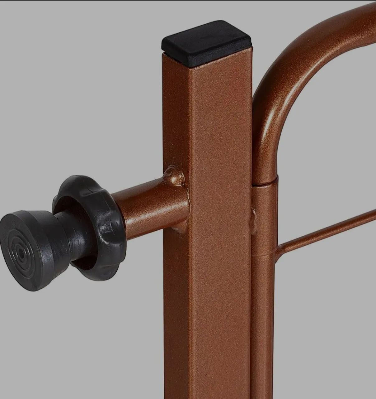 Portão Pet Para Cães e Bebês Largo 69 a 84cm Com Extensor 10cm Cor Bronze - Foto 3