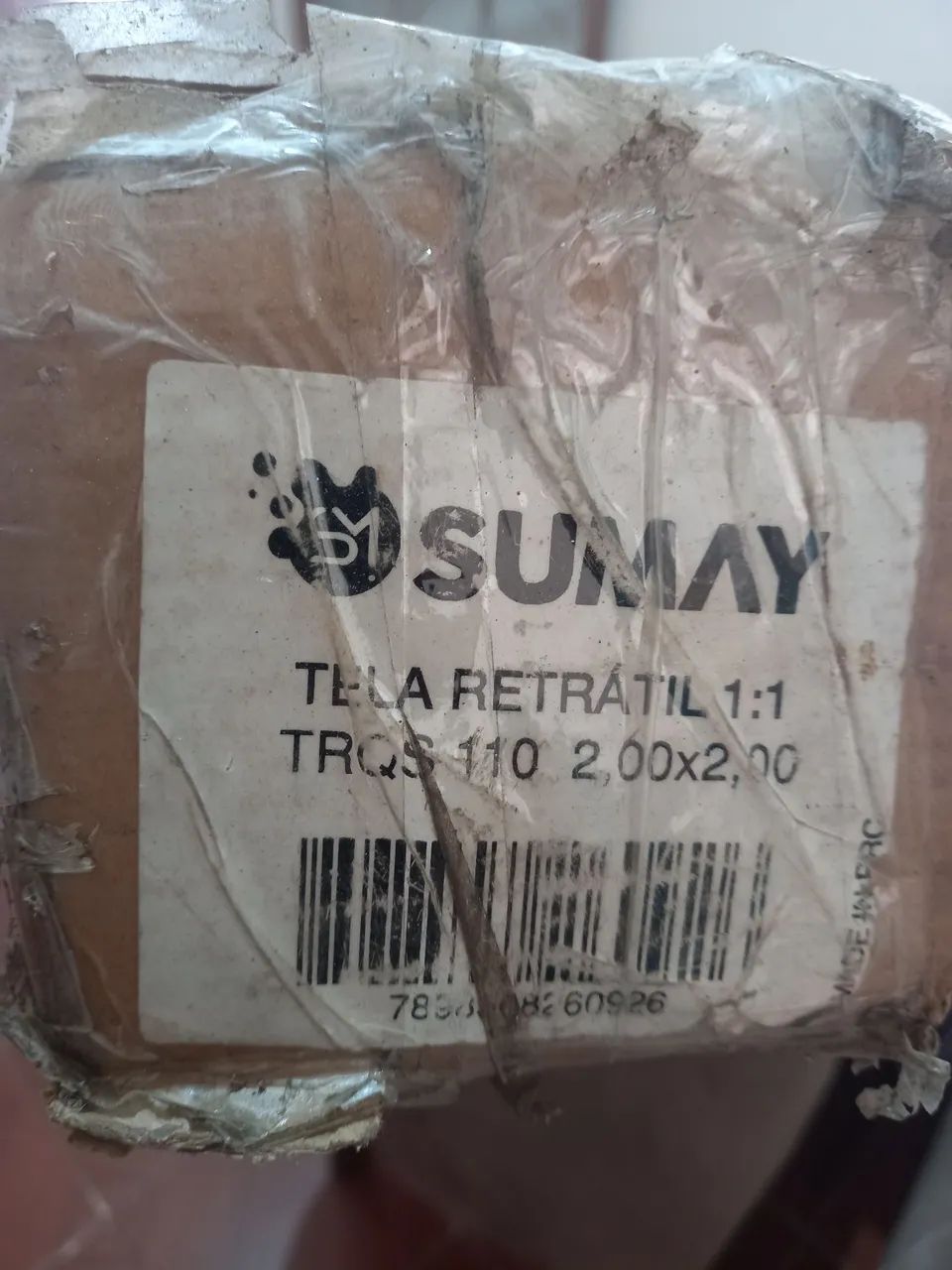 Tela de Projeção Retrátil 16:9 106 Polegadas Sumay TRCS106 - Foto 4