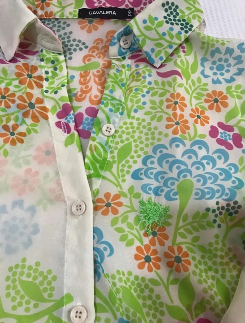 Camisa Cavalera Floral Colorida - Foto 2