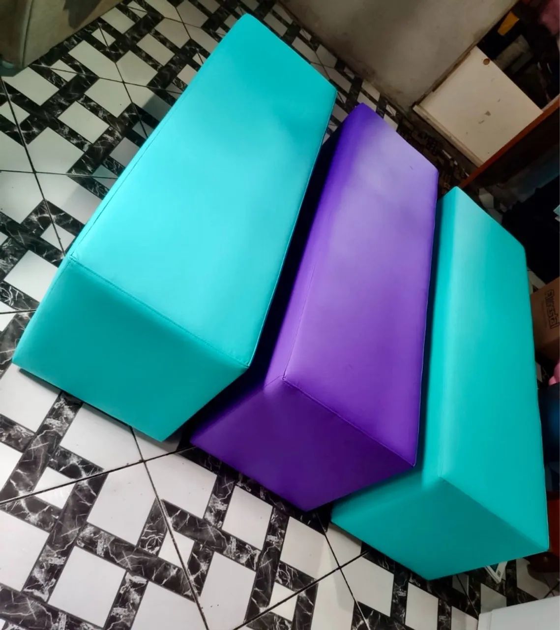 Puff Retangular 3 Lugares