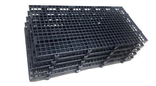 Pallet Estrado palet Piso de Plástico 25x50x2,5cm Palete Preto - Foto 5