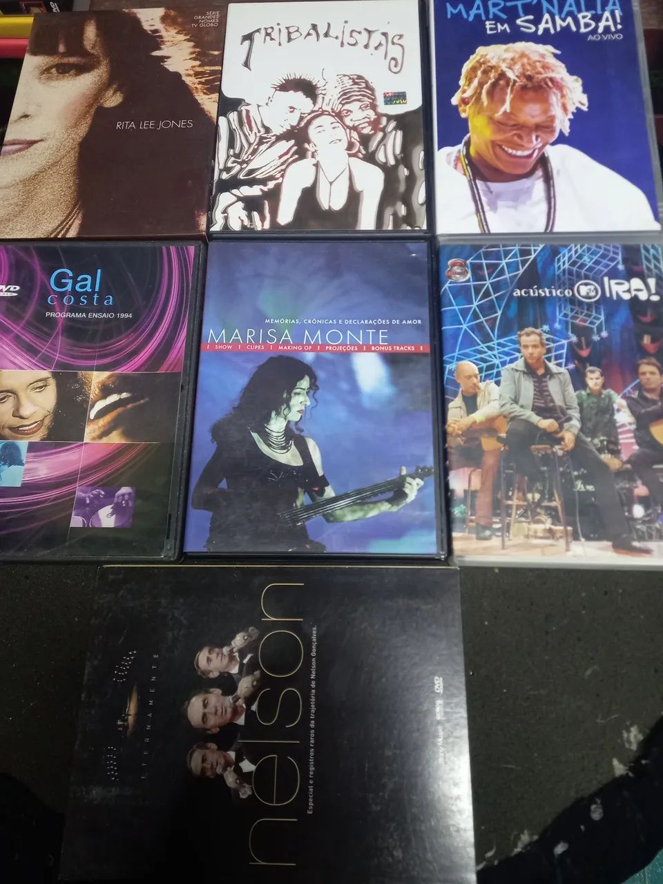 Coleção de DVDs de MPB Samba e rock