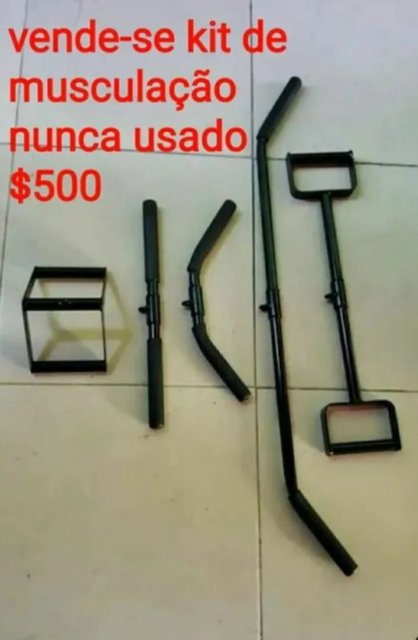 Kit de Musculação - Nunca Usado