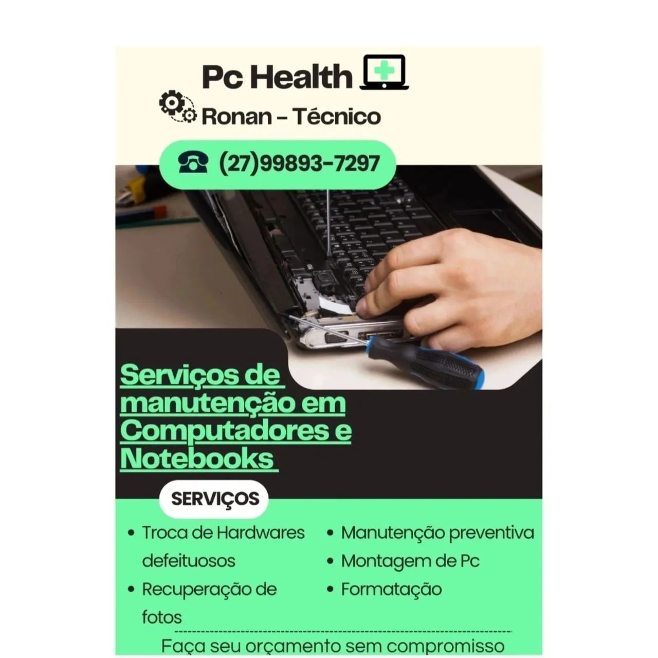 Manutenção de Pc e Notebook 