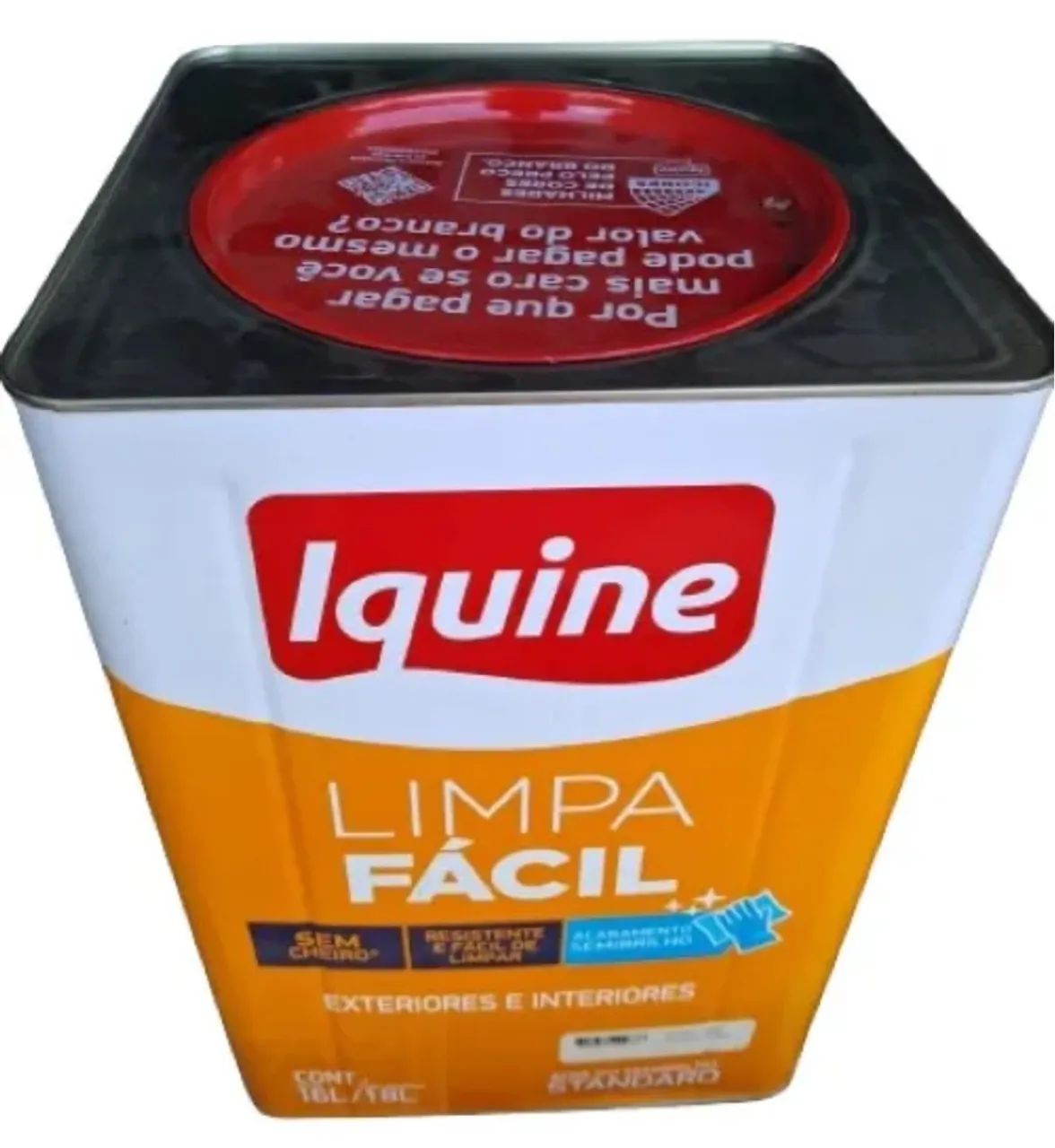Tinta Iquine Limpa Fácil 16L - Cores para Exteriores e Interiores
