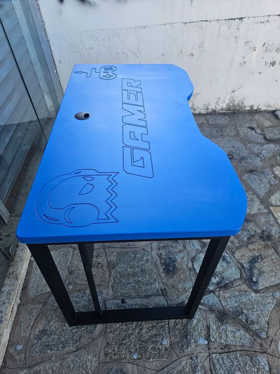 Mesa Gamer Azul - Foto 3