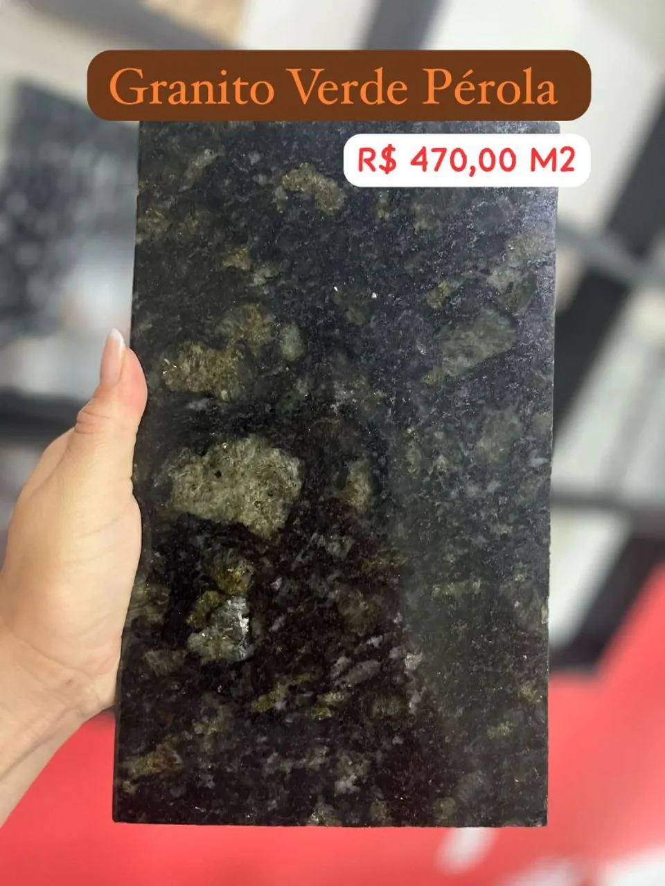 Granito Verde Pérola - R$ 470,00 m2