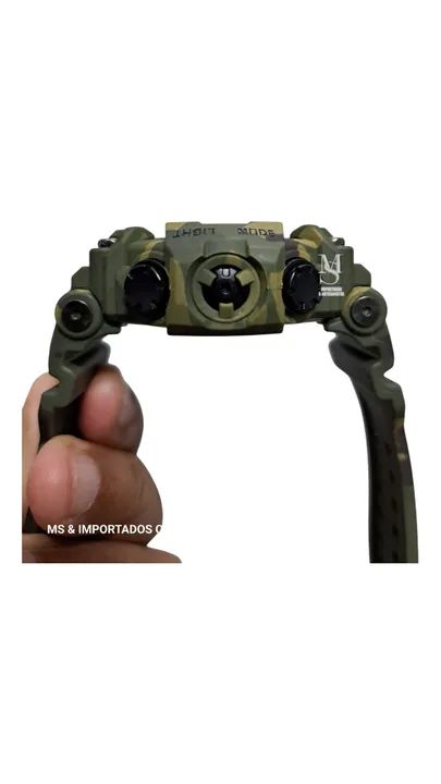 Relógio Skmei verde camuflado Digital Militar Anti-Shock 1968 50metros com cronômetro  - Foto 6