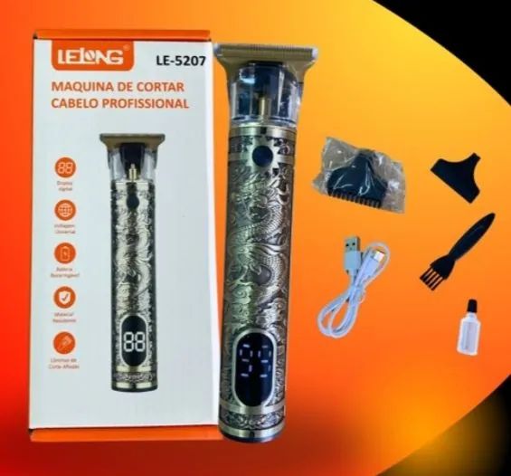 Máquina de Cortar Cabelo Profissional Lelong LE-5207