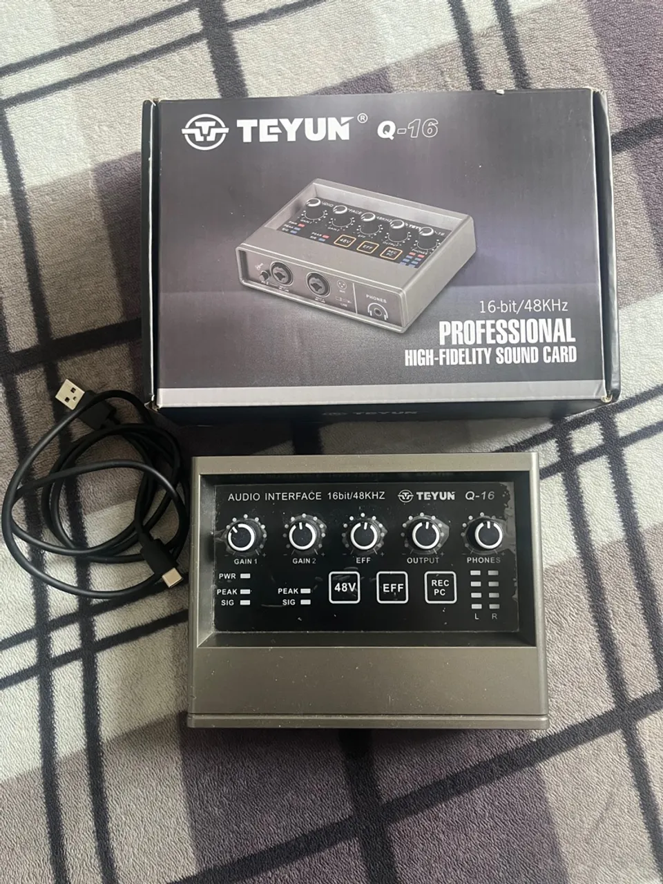 Interface de Áudio TEYUN Q-16 16bit/48KHz