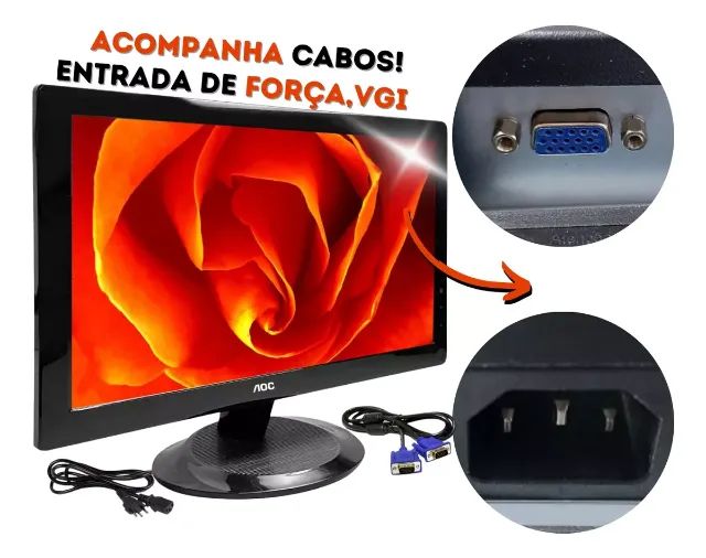 Monitor LED AOC 19 Polegadas Widescreen HD936swa VGA - Foto 2