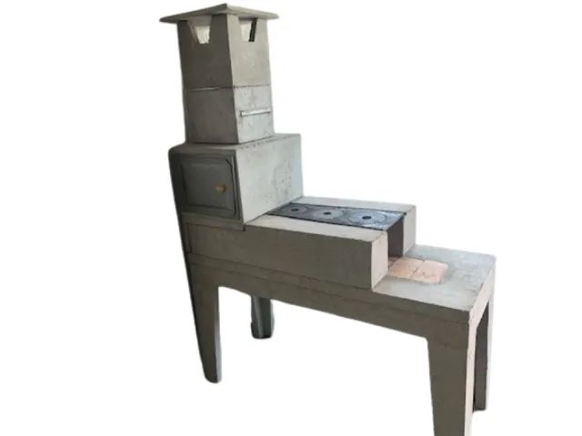 Forno e fogão a lenha pré moldado