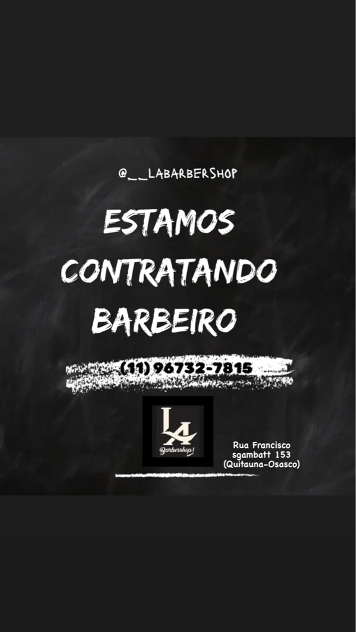 Contrata-se barbeiro 