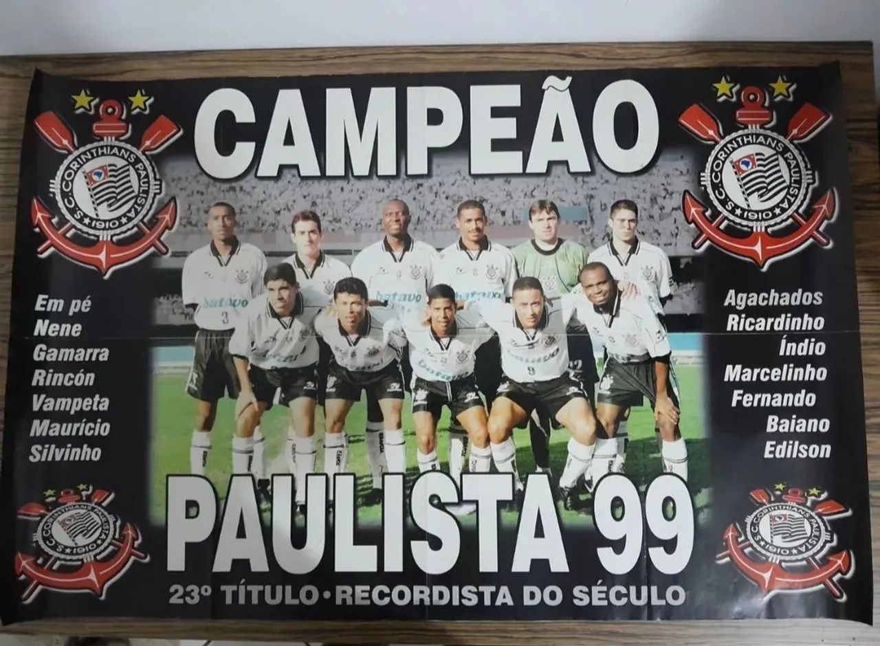 Pôster Corinthians - Campeão Paulista 1999