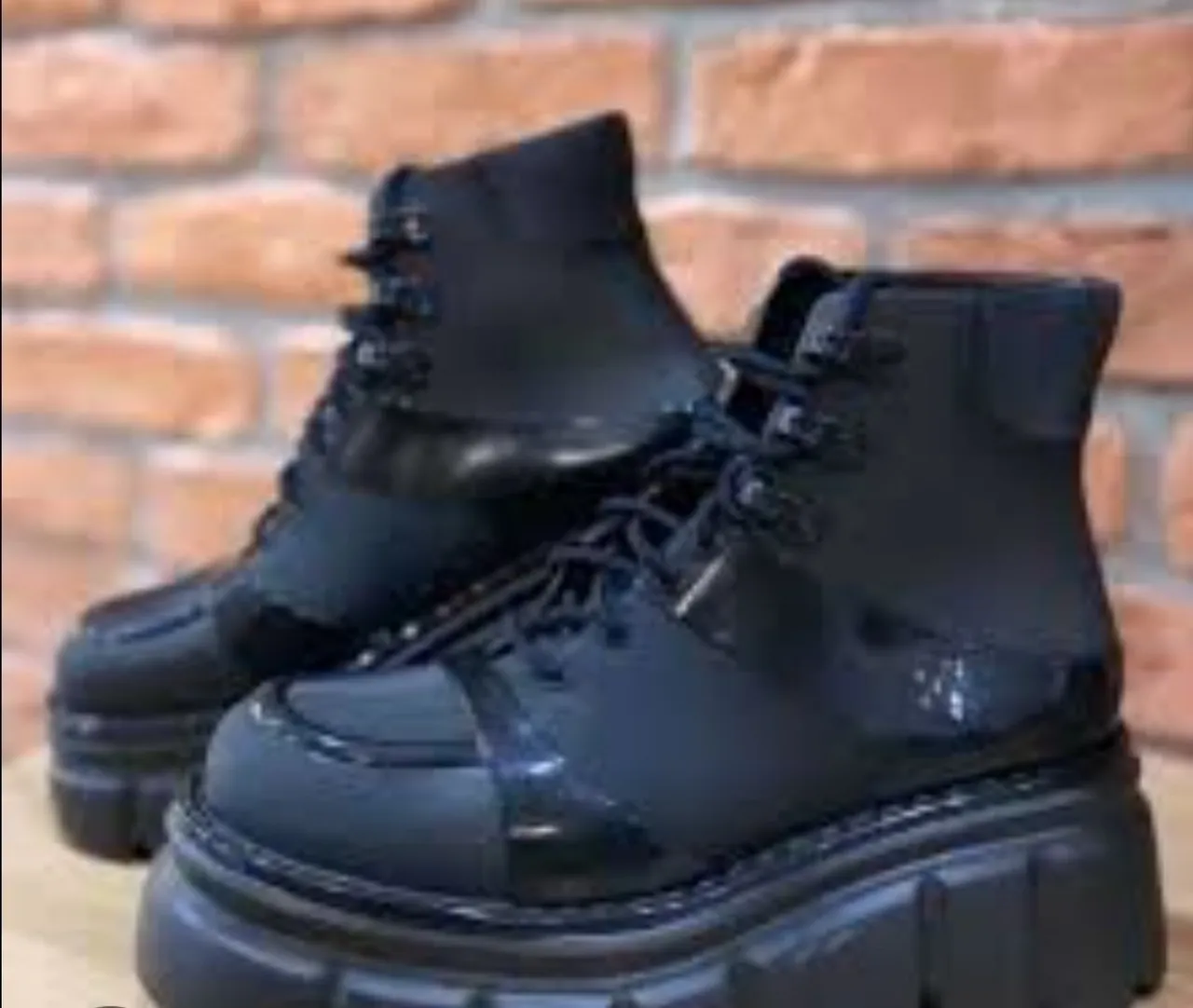 Botas plataforma pretas
