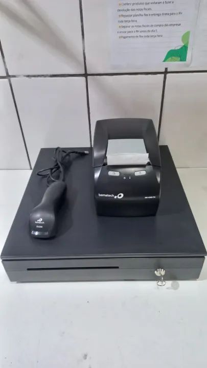Impressora de cupom fiscal gaveta de dinheiro  leitor ótico para caixa de loja - Foto 3