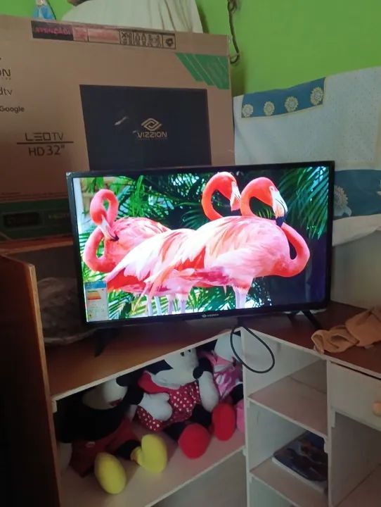 Vendo smarte de 32 polegadas marca vizzom com comando de voz um mês de uso nova - Foto 6