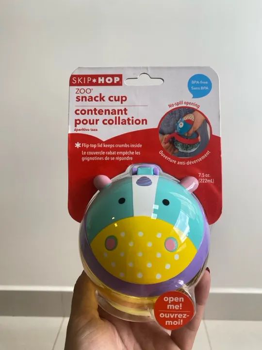 Snack Cup SKIP HOP Zoo Unicórnio Pote de Biscoitos que Não Derruba