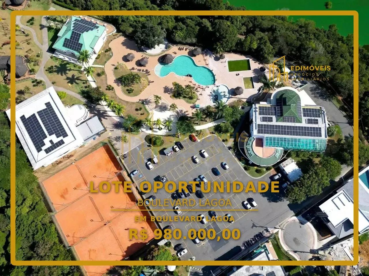 Lote em Condomínio com Clube de Lazer no Boulevard Lagoa, Serra