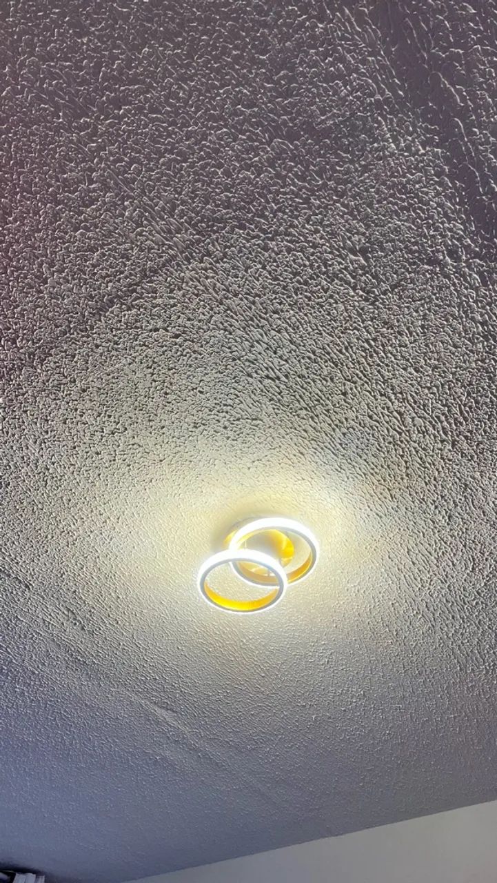 LUMINÁRIA CRAVEJADA DOURADA COM 3 cores  - Foto 4