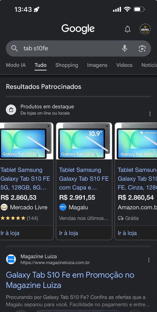 ? GALAXY TAB S10 FE + TECLADO + MOUSE BLUETOOTH ? R$ 2.500 - Foto 5
