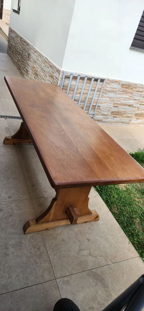 Mesa de madeira maciça peroba - Foto 2