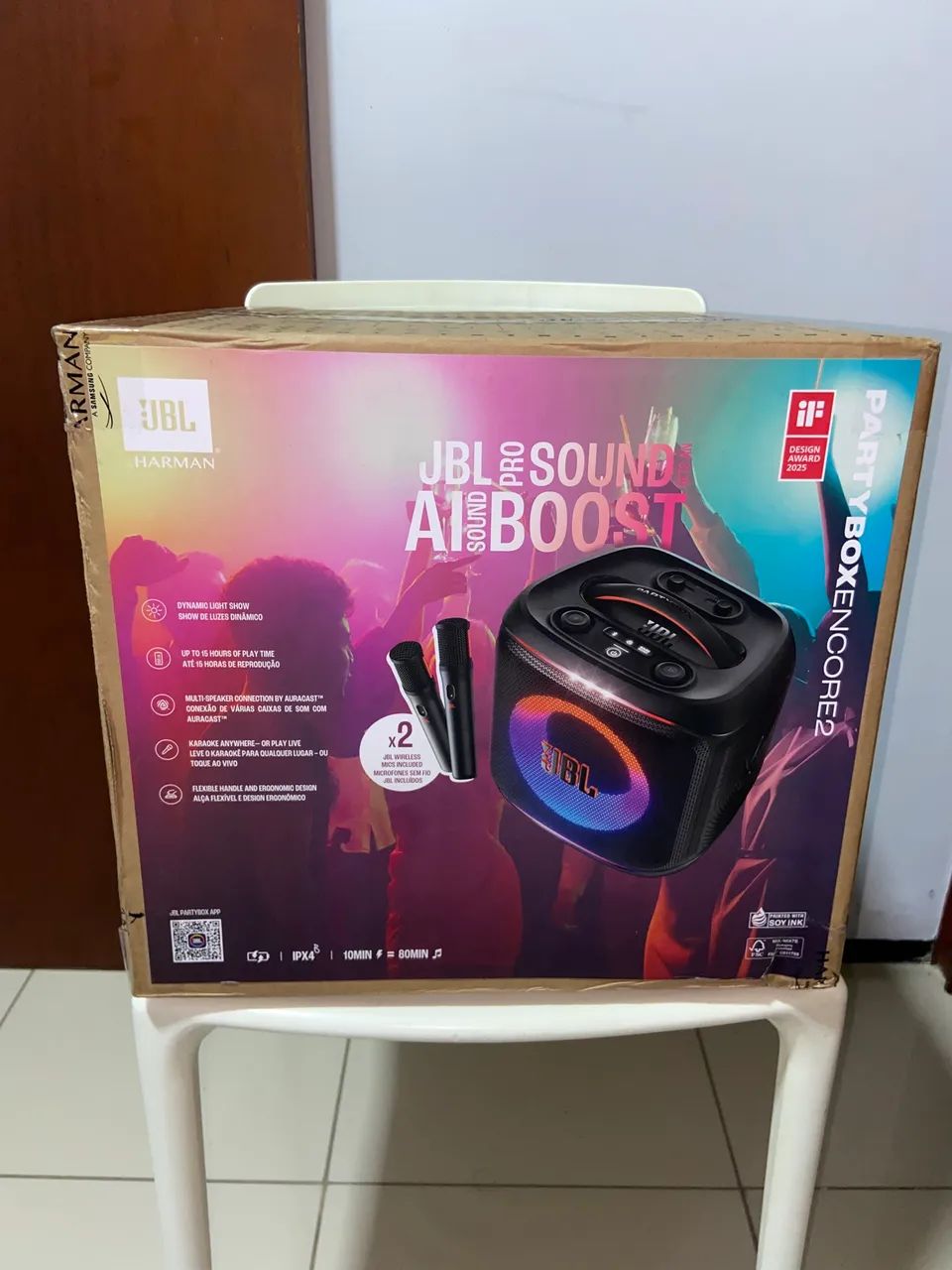 JBL ENCORE 2 (2 microfones - LACRADA - NF - GARANTIA) - Foto 3