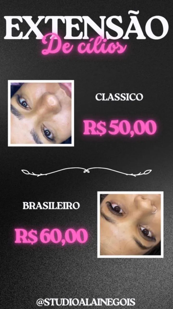 Extensão de cílios 