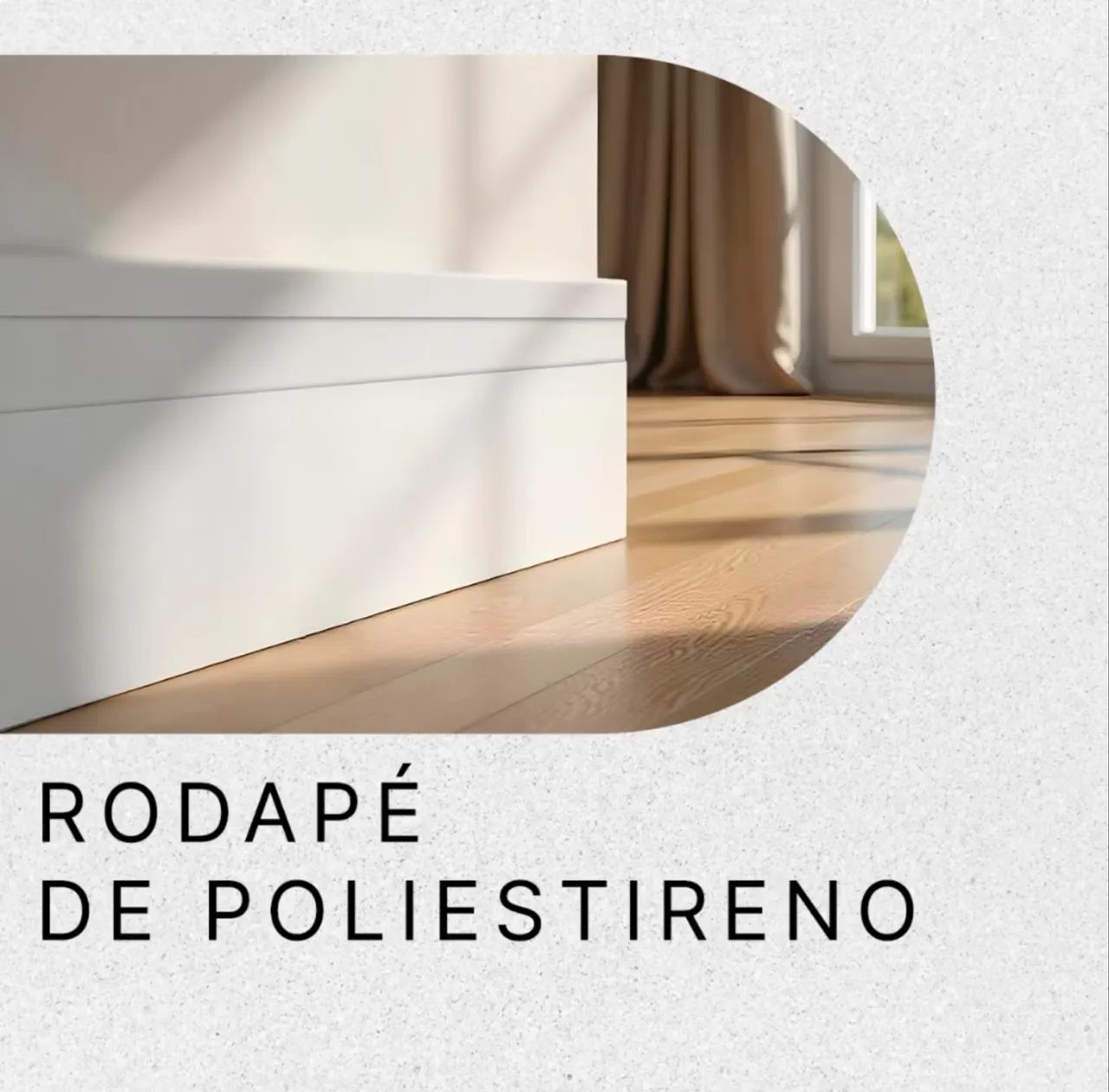 Rodapé Poliestireno Branco 10cm 90cm - Foto 2