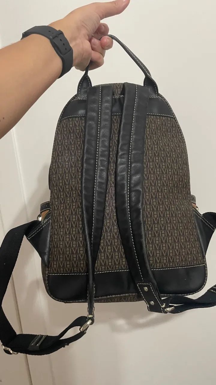 Mochila Victor Hugo Original Couro - Foto 3