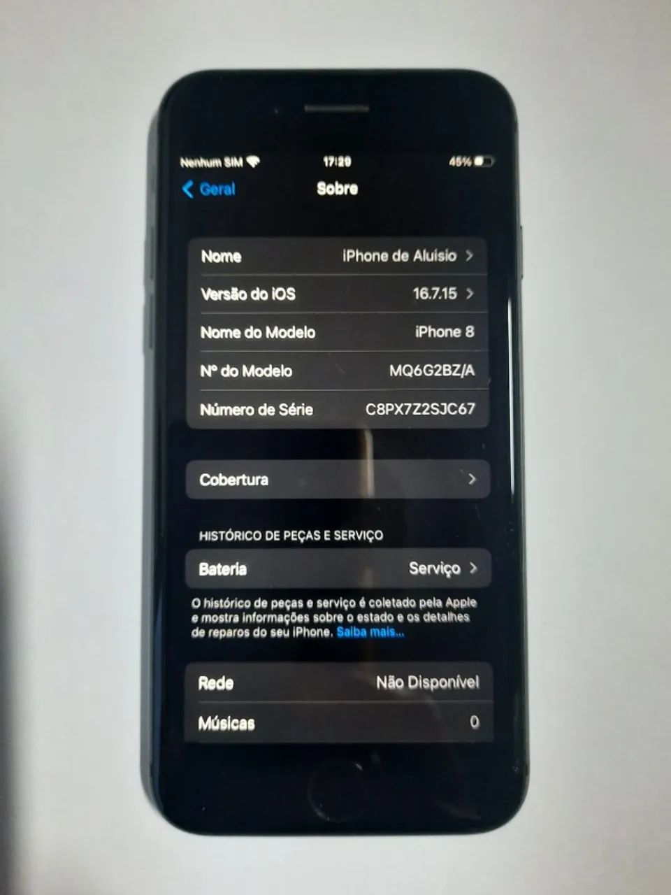 iPhone 8 de 64 GB na cor Cinza Espacial (Space Gray) - Celulares e
