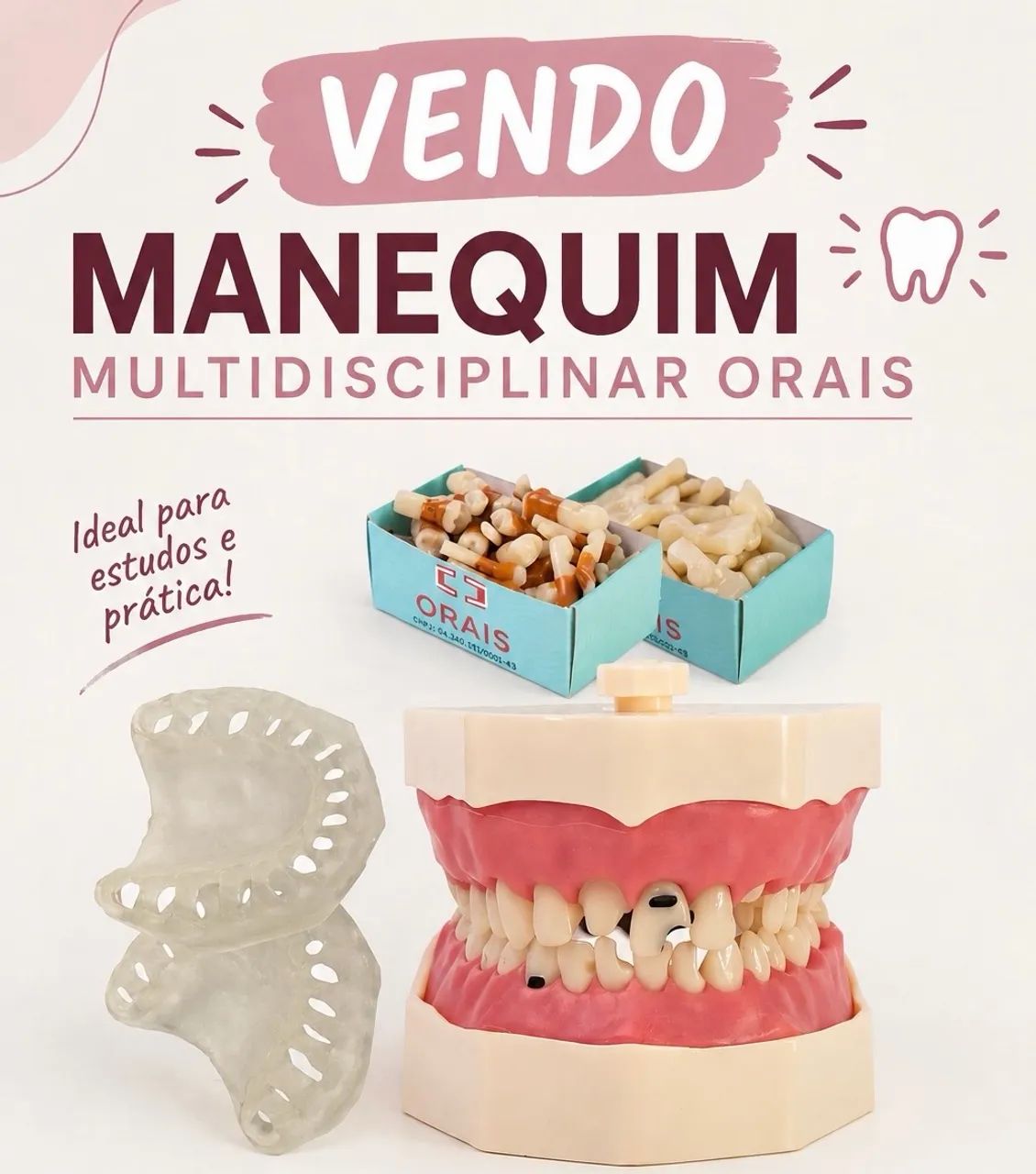Manequim multidisciplinar orais 