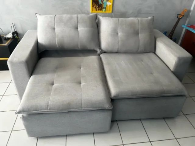 Sofá retrátil em linho - Foto 2