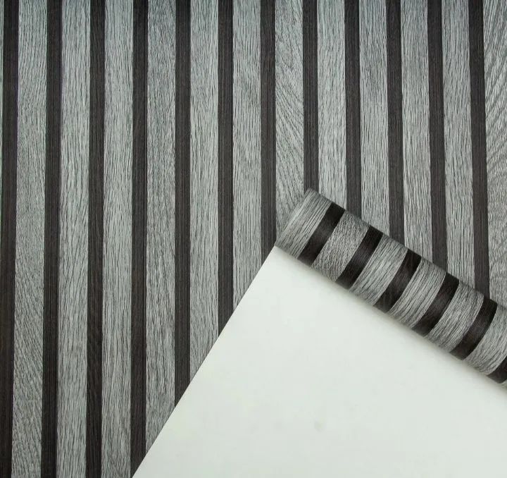 Papel de parede vinílico importado madeira ripada 10mx53cm cobre 4.5m2 - Foto 2