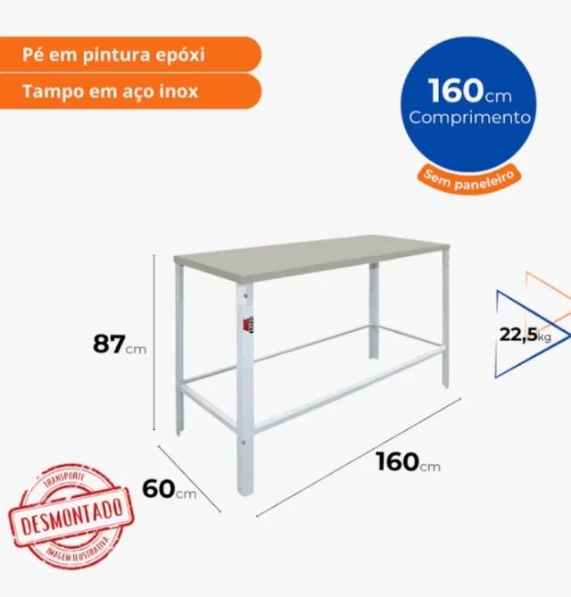 Mesa de aço inox