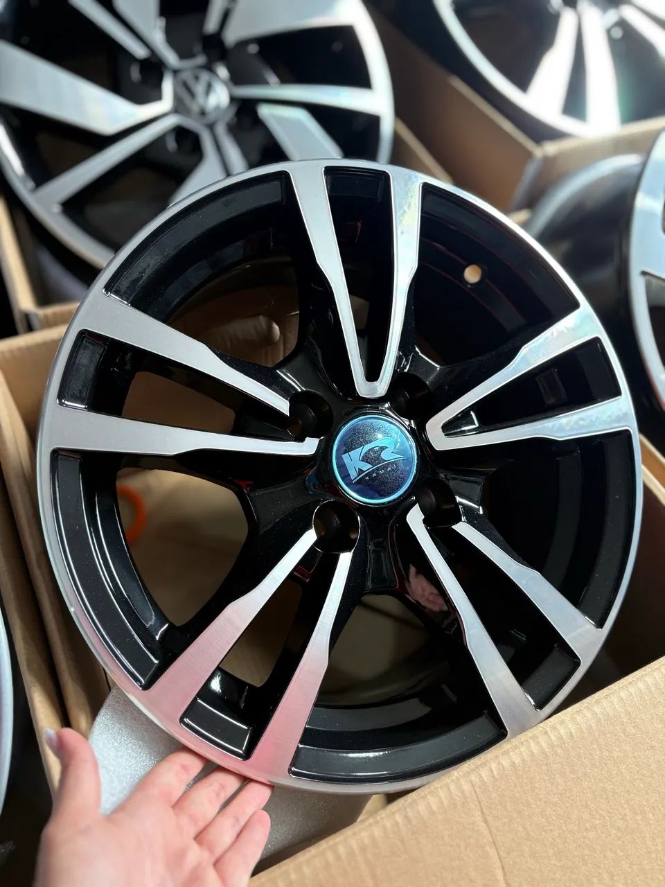 Rodas novas r14 furação 4x100 - Foto 2