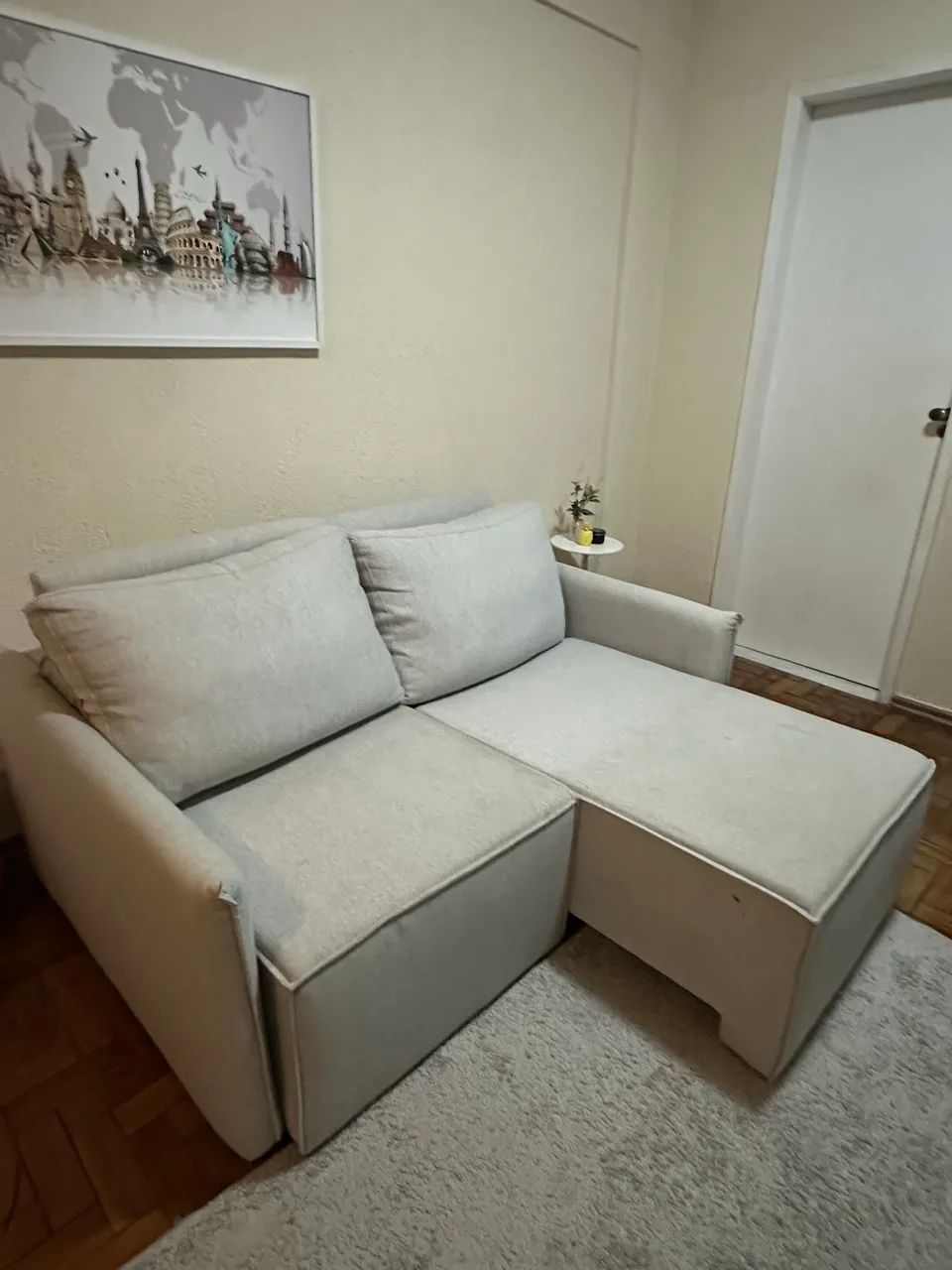 Sofá cinza Retrátil 2 lugares - 1,60 de comprimento - Foto 3