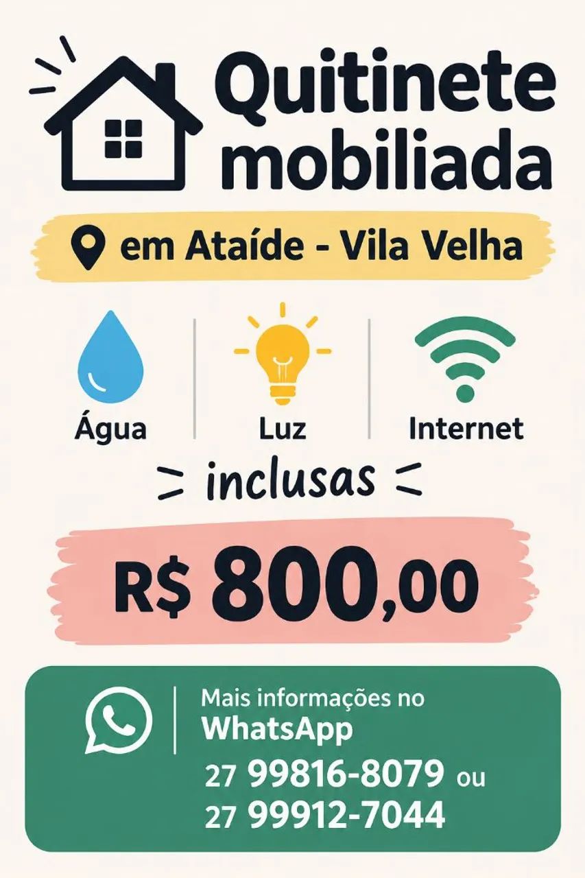 Quitinete Mobiliada Ataíde 