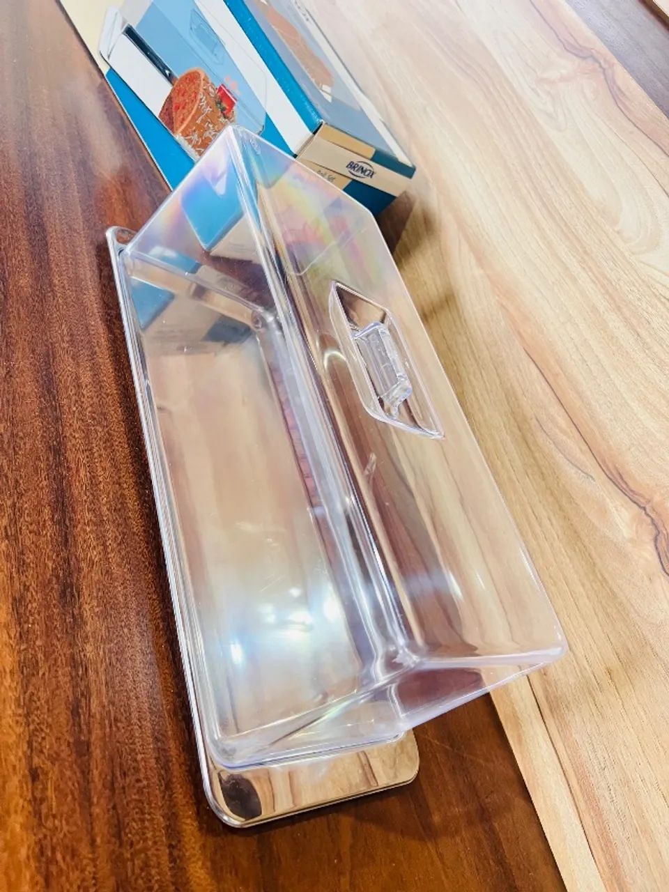 Porta Pão Torta Fria Rocambole Inox Atina - Brinox - Foto 3
