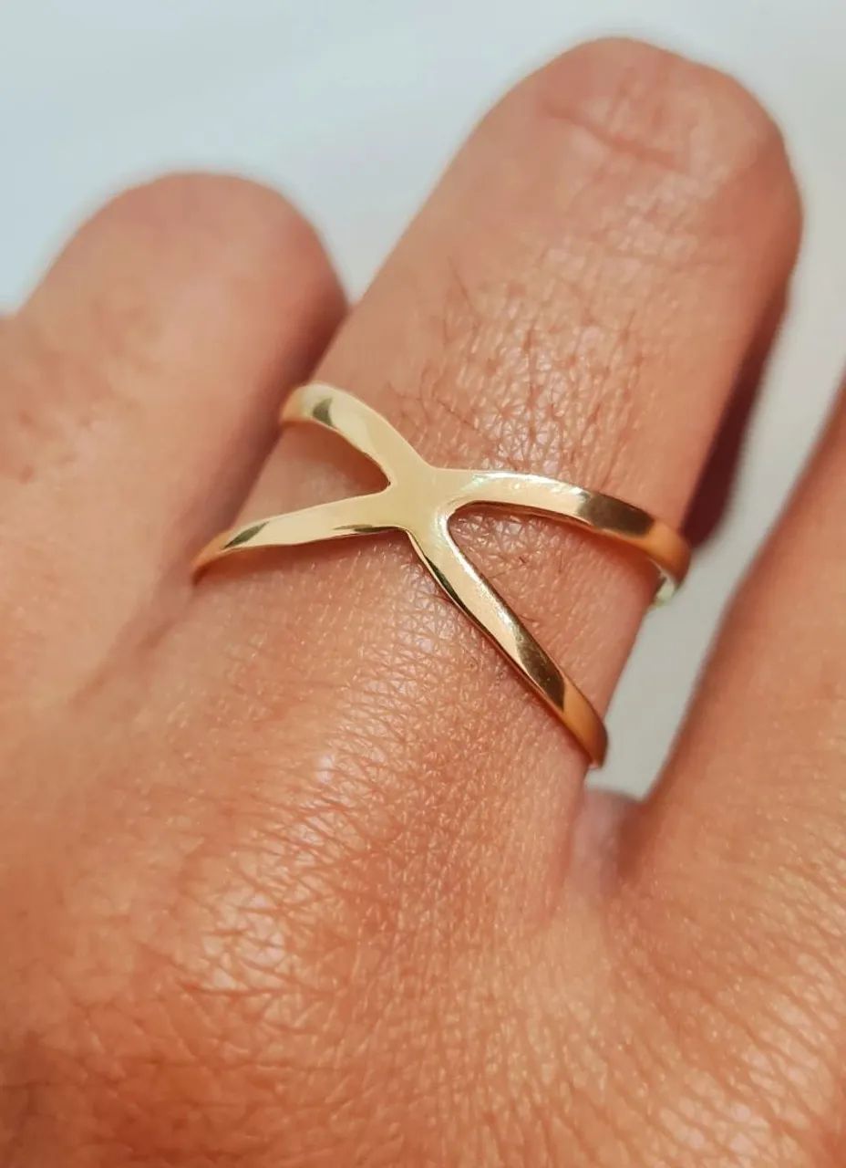 Anel Xis Ouro 18k
