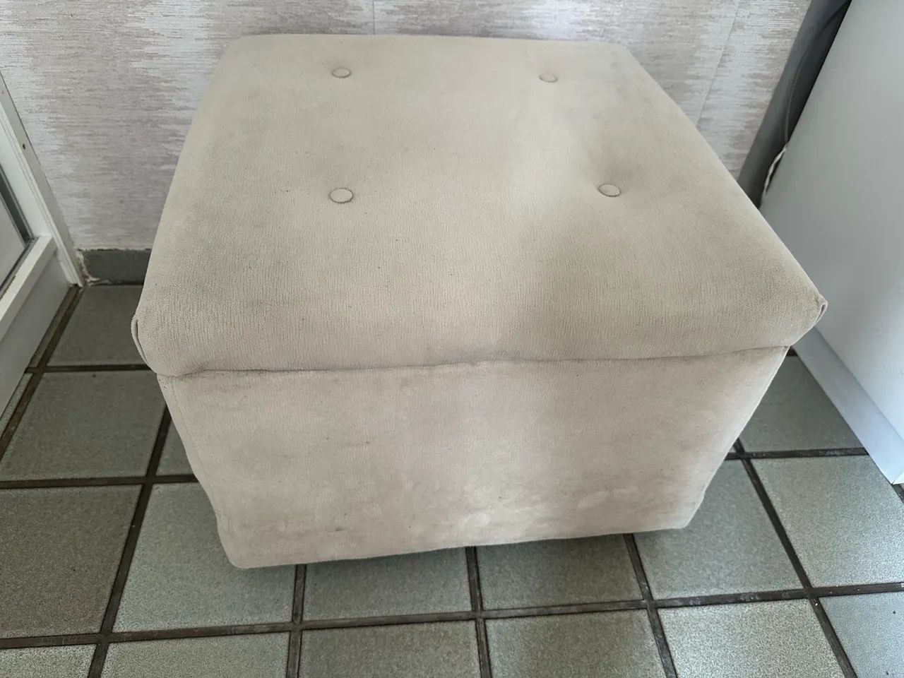 Puff suede off white  - Foto 2