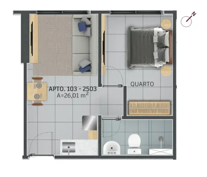 PLANTA 26m²
