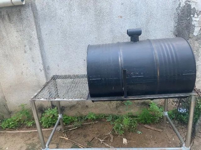 Churrasqueira a bafo de tambor com grelha moeda  - Foto 2