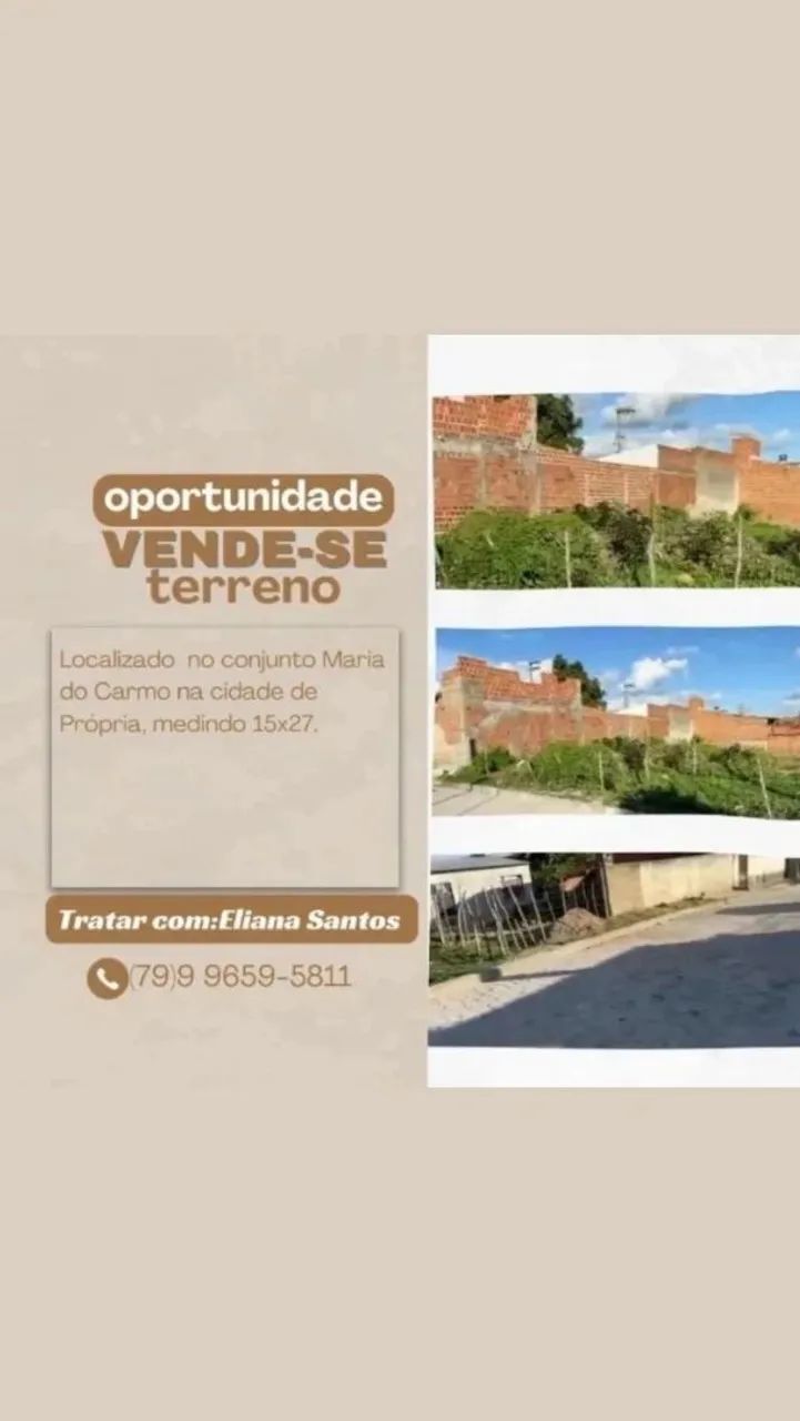 Venda de terreno em propria-se.