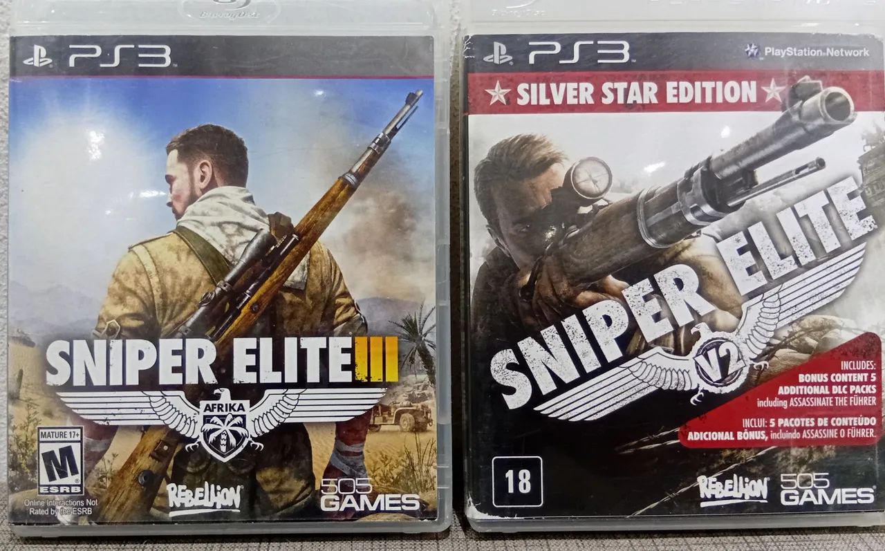 Combo jogos sniper Elite de PS3